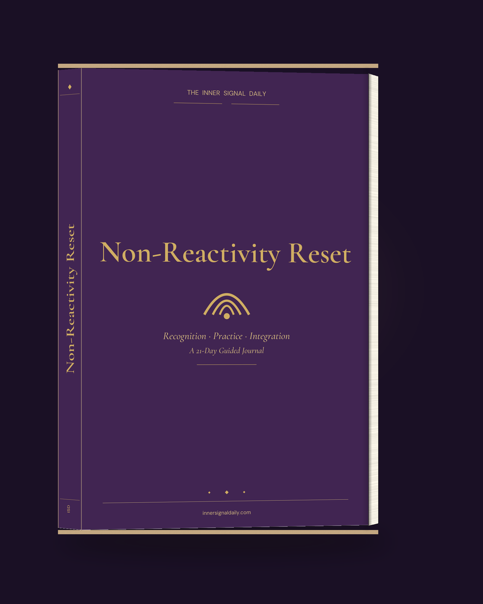 Non-Reactivity Reset companion journal